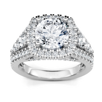 Imagine Bridal 14K White Gold Round Diamond Engagement Ring 1.00ct