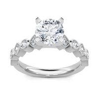 Imagine Bridal 14K White Gold Round Diamond Engagement Ring 0.25ct