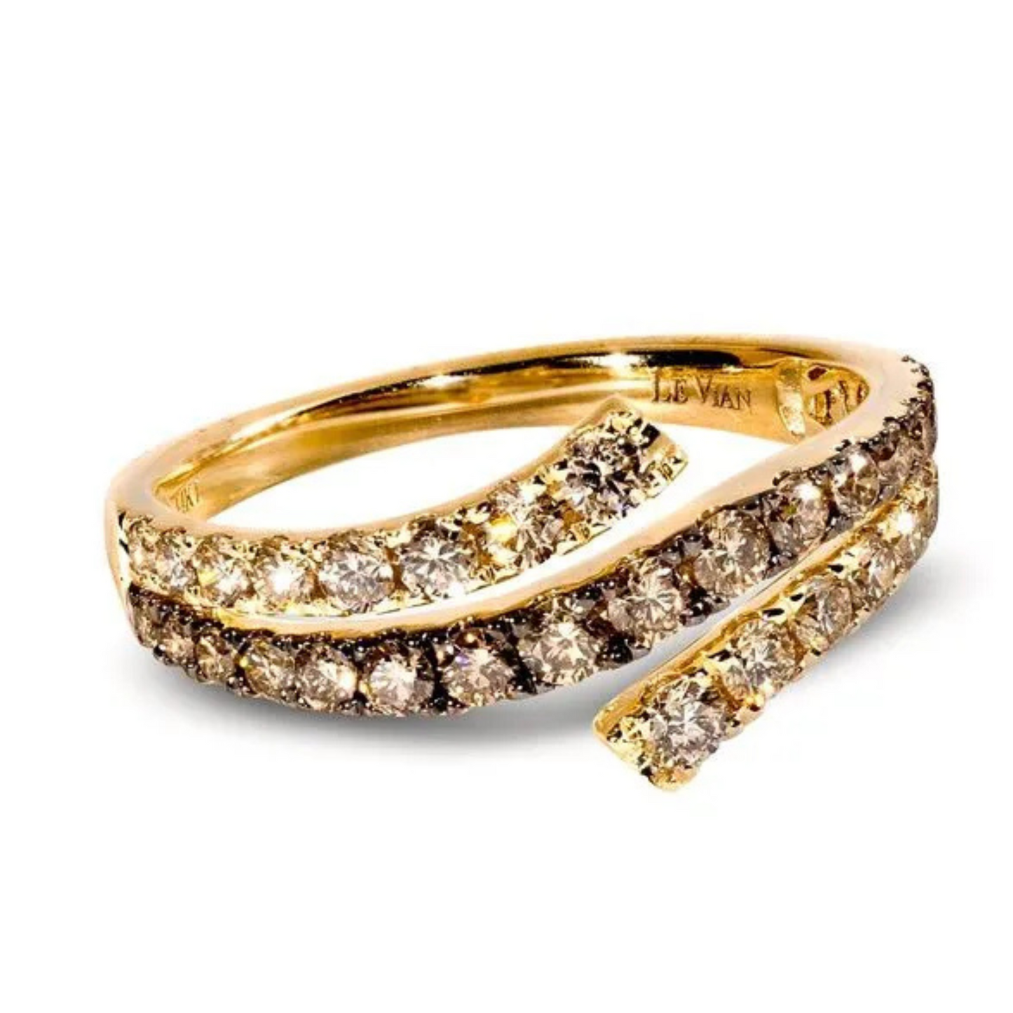 Le Vian 14K Honey Gold Chocolate and Nude Diamond Ring 0.375ct
