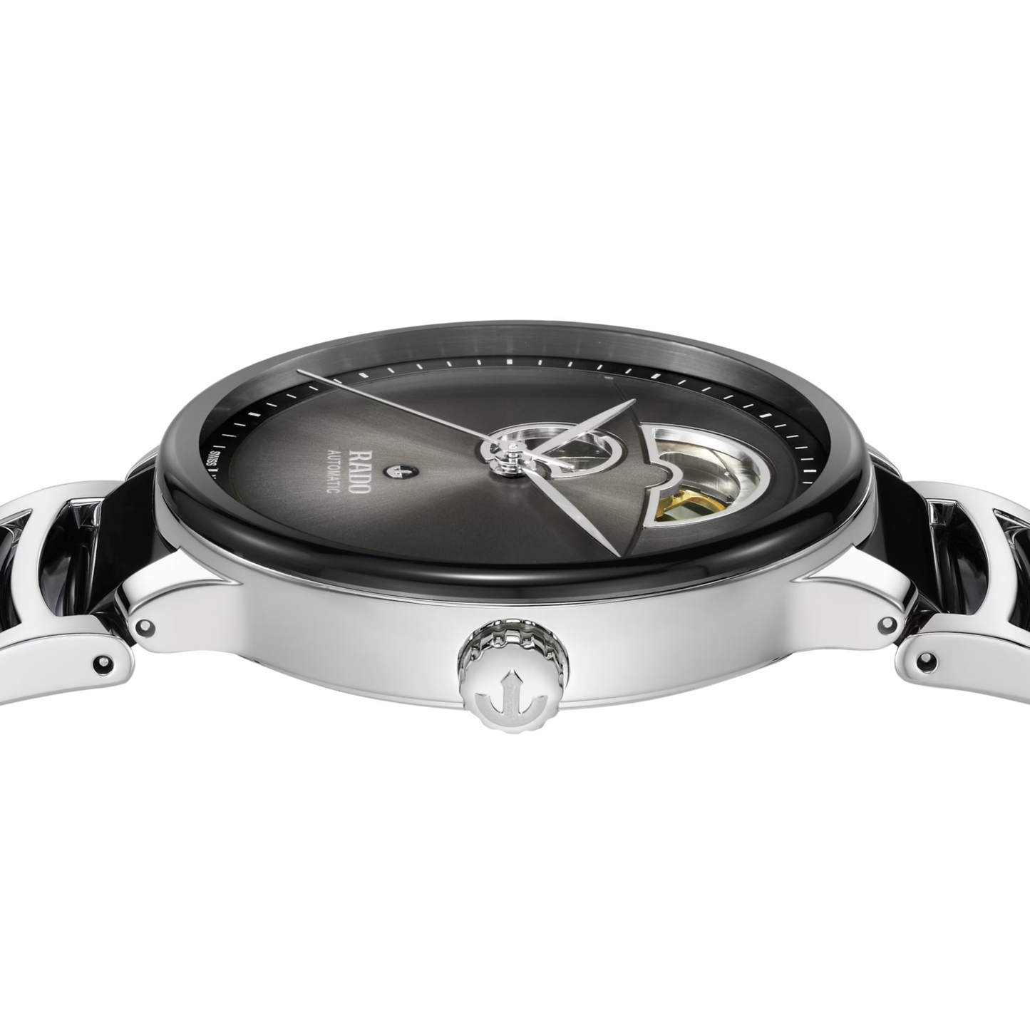 Rado Centrix Black Open Heart Automatic Watch 39.5 mm