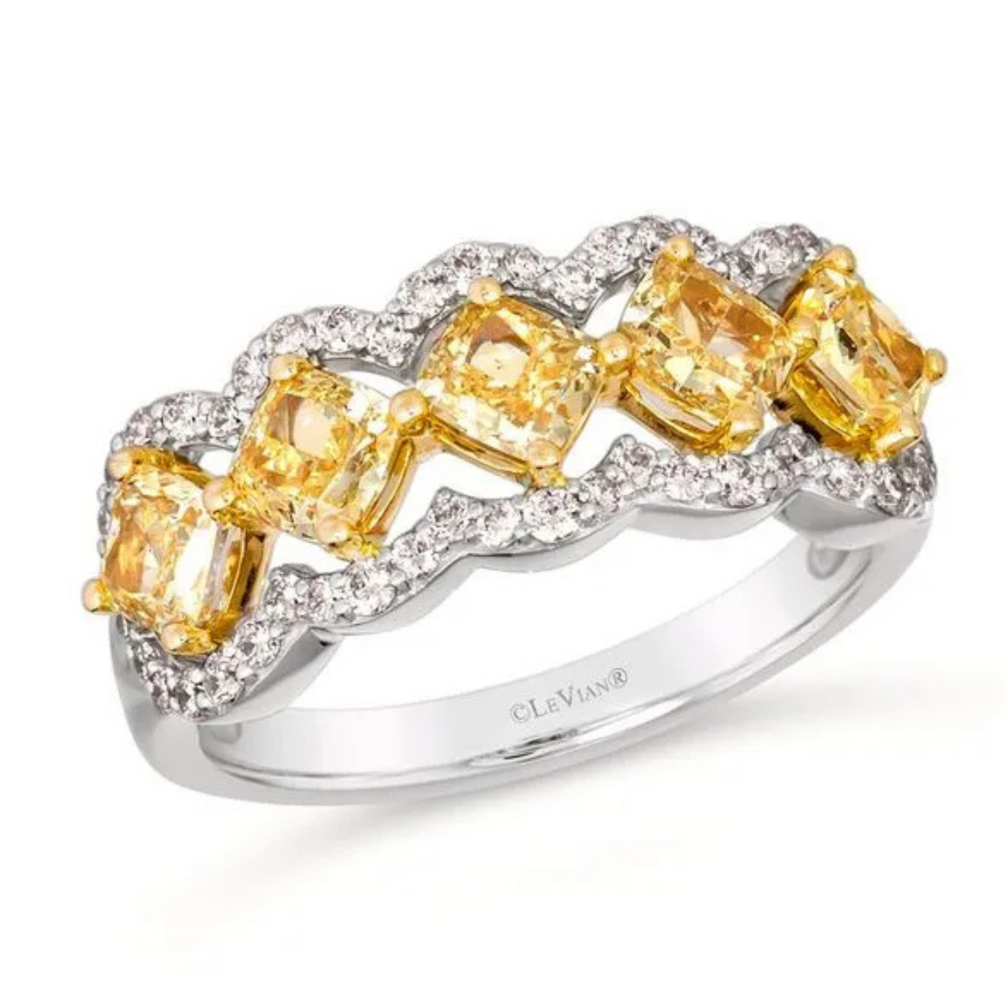 Le Vian Fancy Light Yellow and Vanilla Diamond Ring 1.75ct