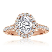 Imagine Bridal 14K White Gold Round Diamond Engagement Ring 0.40ct