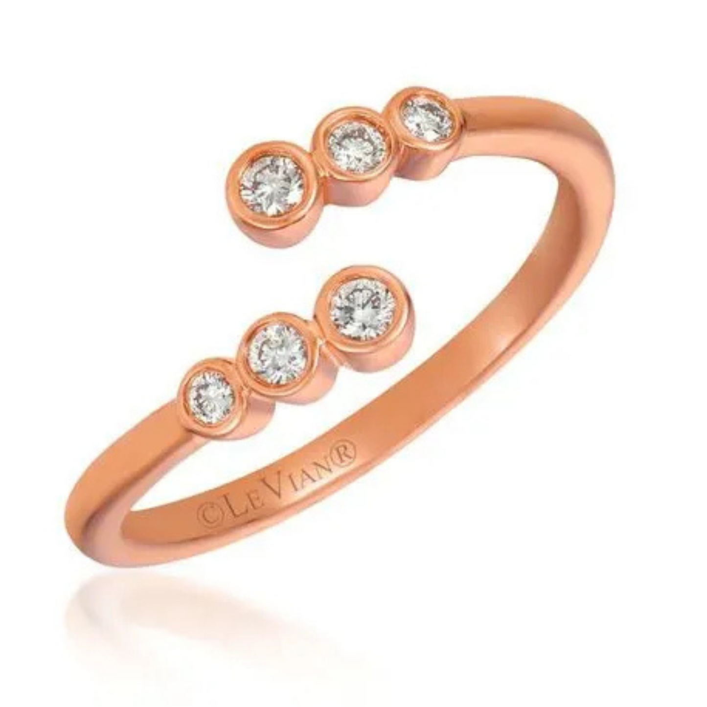 Le Vian 14K Strawberry Gold Vanilla Diamond Ring 0.2ct