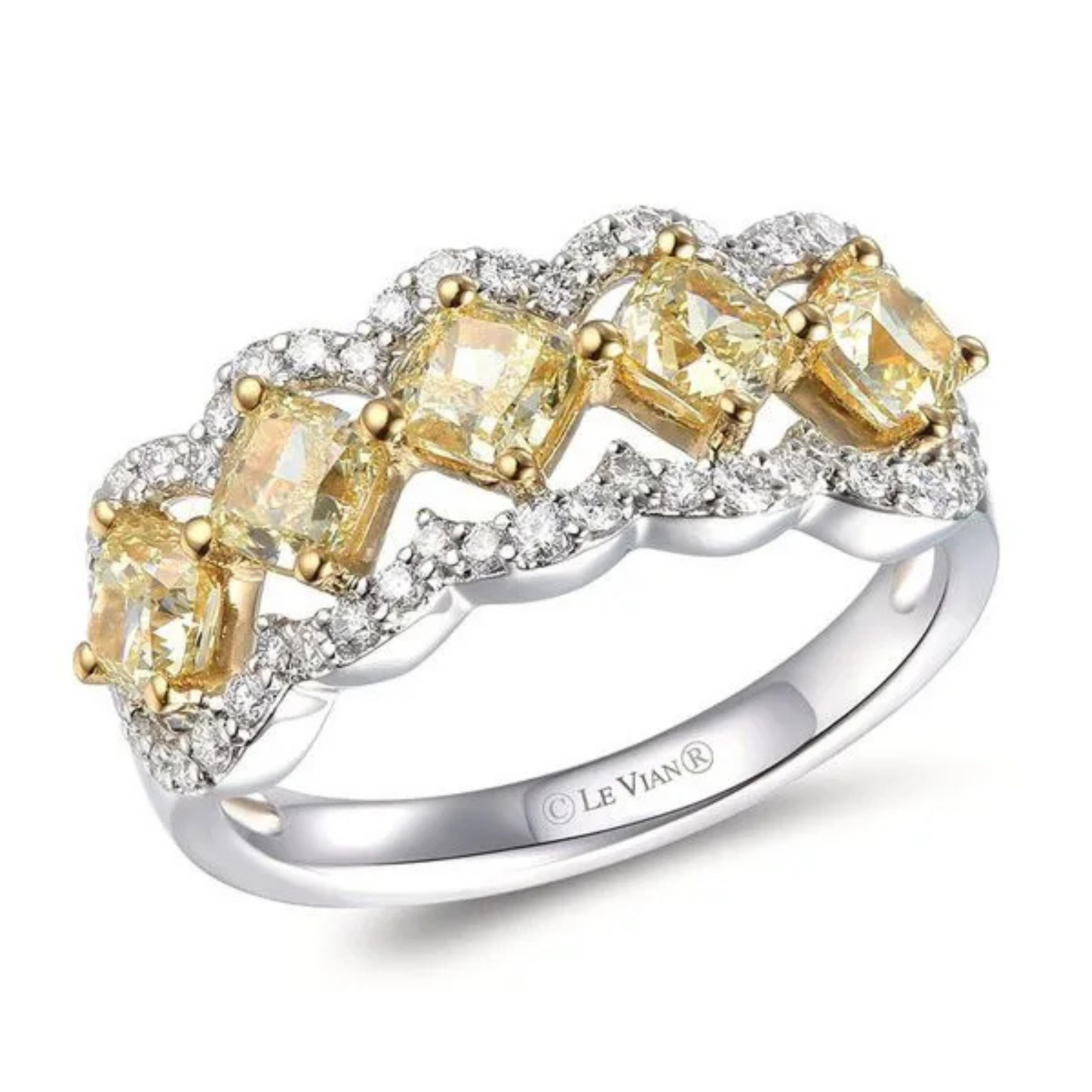 Le Vian Fancy Light Yellow and Vanilla Diamond Ring 1.5ct