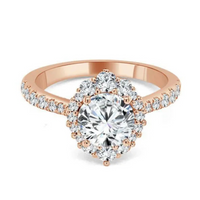 Imagine Bridal 14K White Gold Round Diamond Engagement Ring 0.50ct