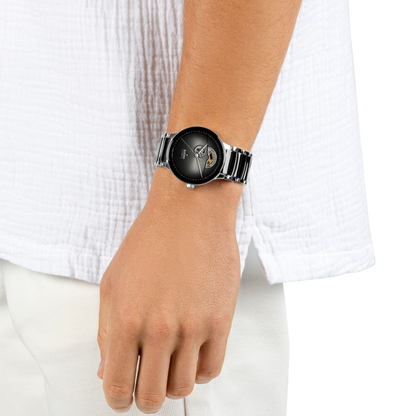 Rado Centrix Black Open Heart Automatic Watch 39.5 mm