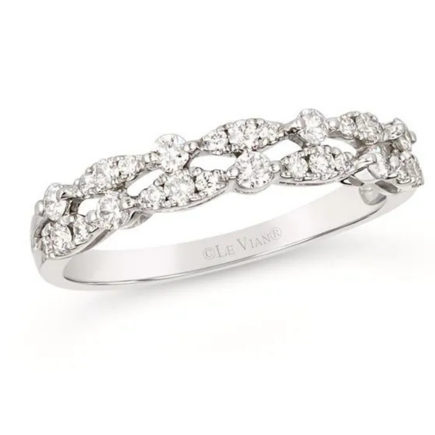 Le Vian Platinum Delicate Vanilla Diamond Ring 0.375ct