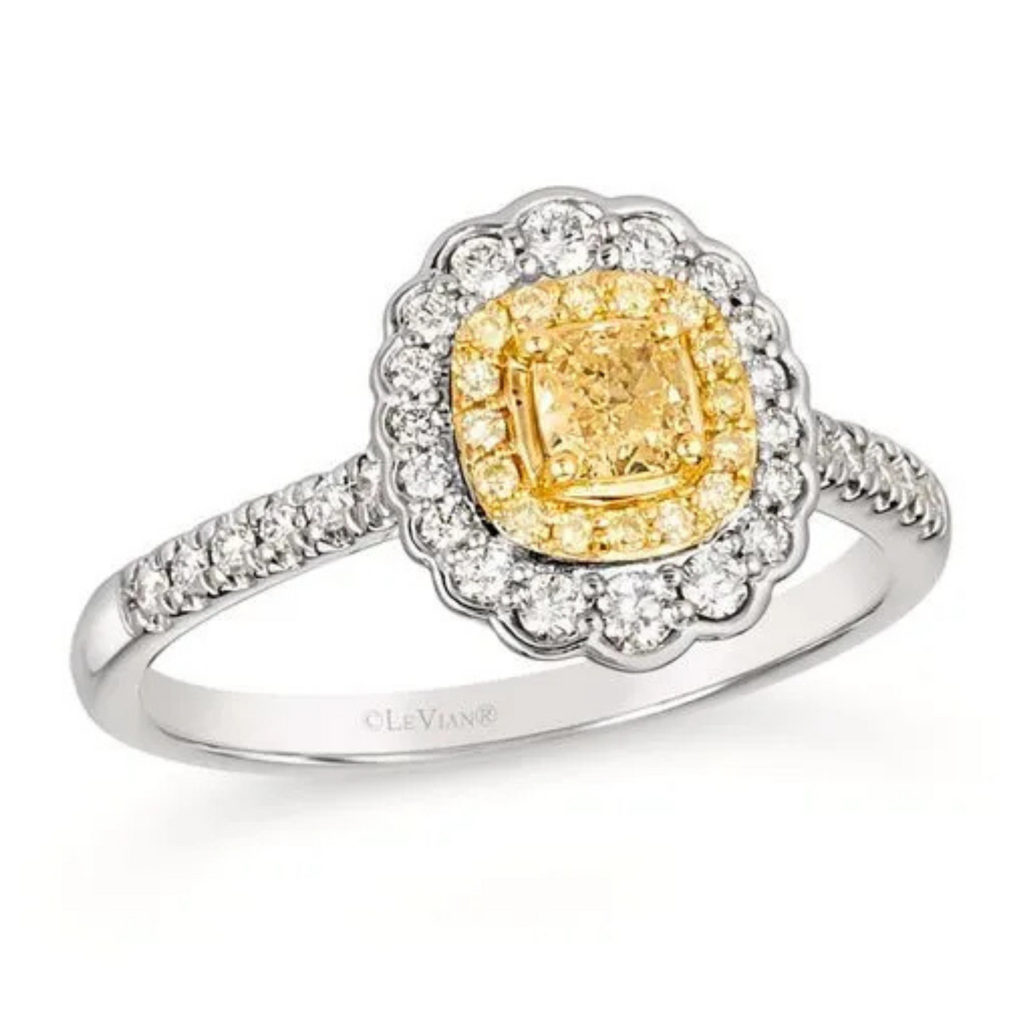Le Vian Fancy Light Yellow & Vanilla Diamond Ring 0.375ct