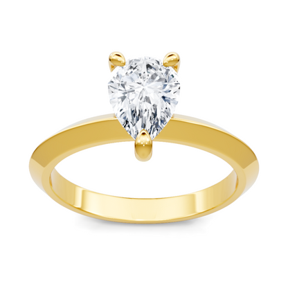 Imagine Bridal 14K Yellow Gold Pear Diamond Engagement Ring 1.00ct