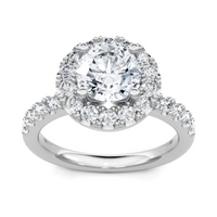 Imagine Bridal 14K White Gold Round Diamond Engagement Ring 0.60ct