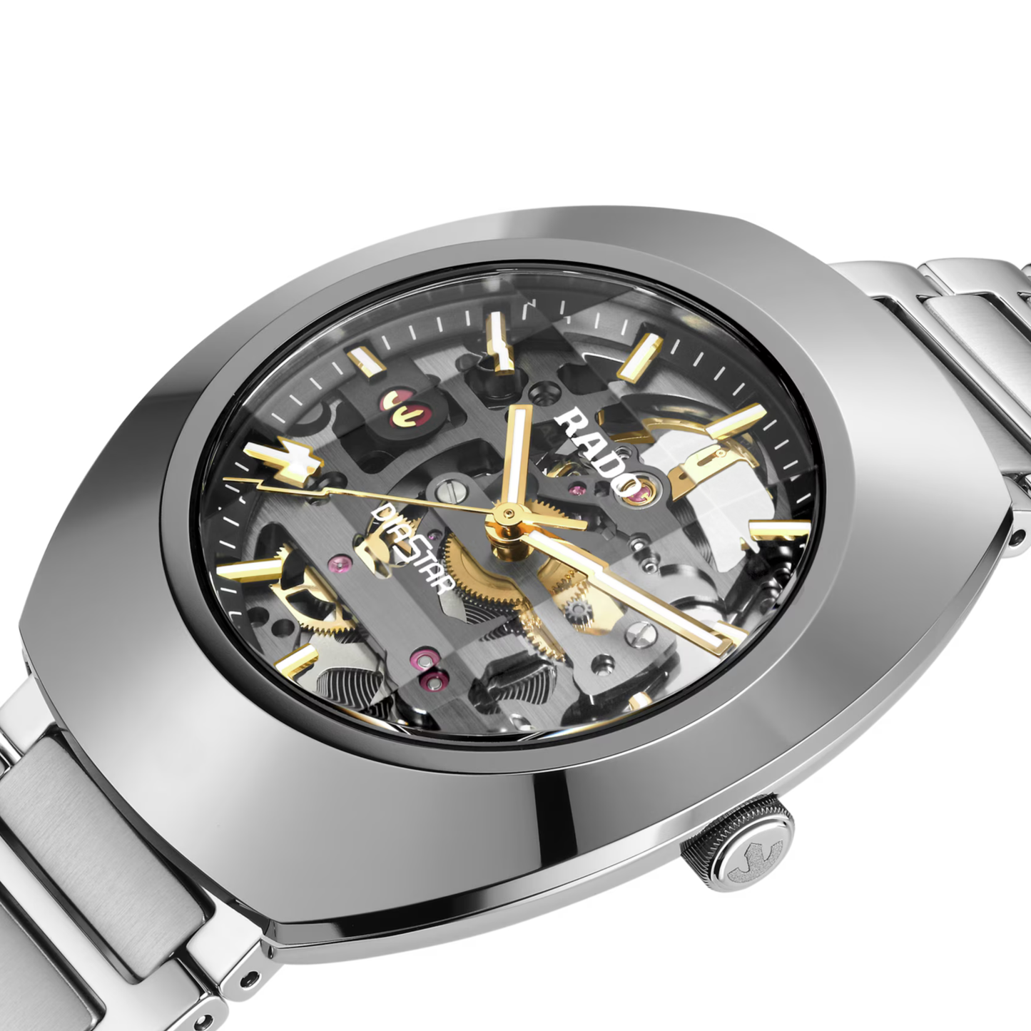 Rado DiaStar Original Skeleton Stainless Steel Automatic Watch 38 mm