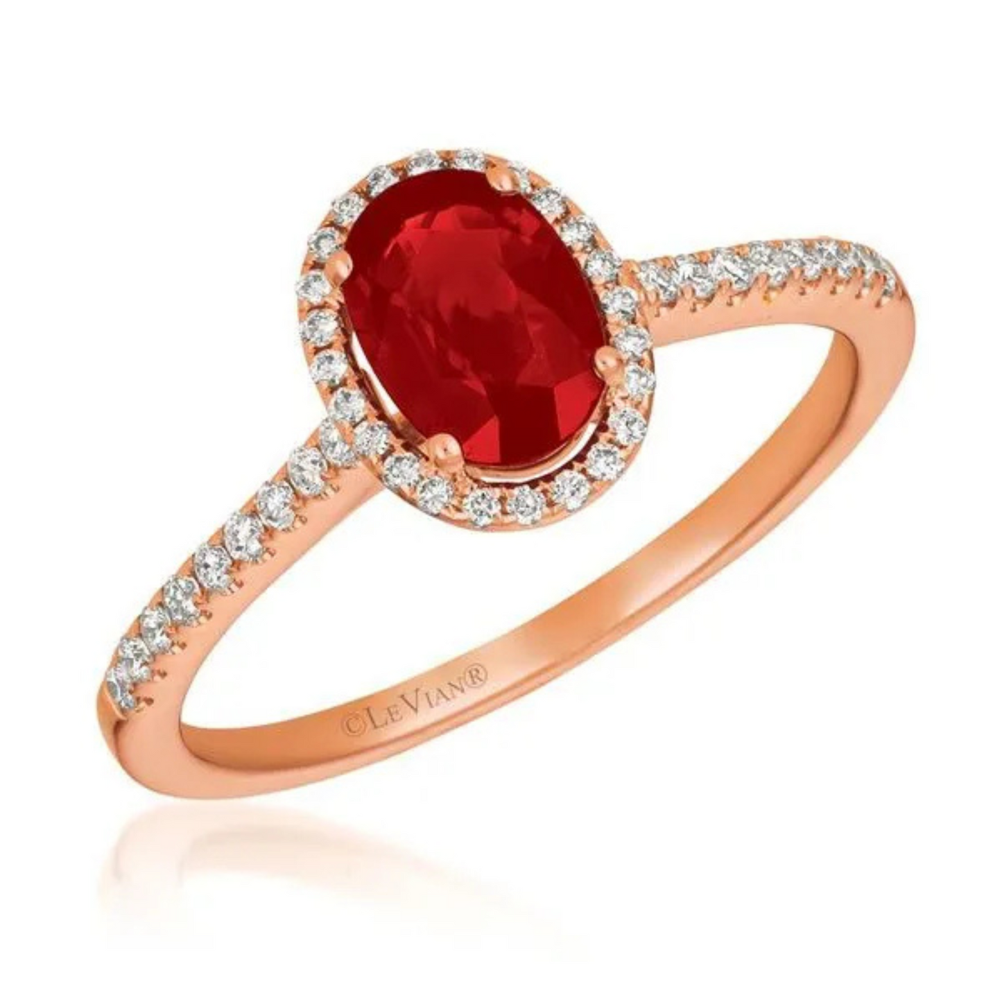 Le Vian 14K Strawberry Gold Passion Ruby & Vanilla Diamond Ring 0.75ct