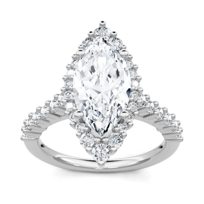 Imagine Bridal 14K White Gold Marquise Diamond Engagement Ring 0.62ct
