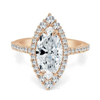 Imagine Bridal 14K Yellow Gold Marquise Diamond Engagement Ring 0.62ct