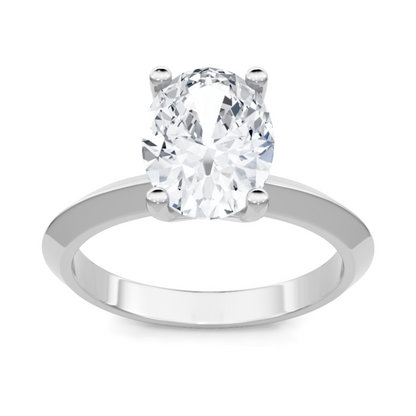 Imagine Bridal 14K White Gold Oval Diamond Engagement Ring 1.00 ct