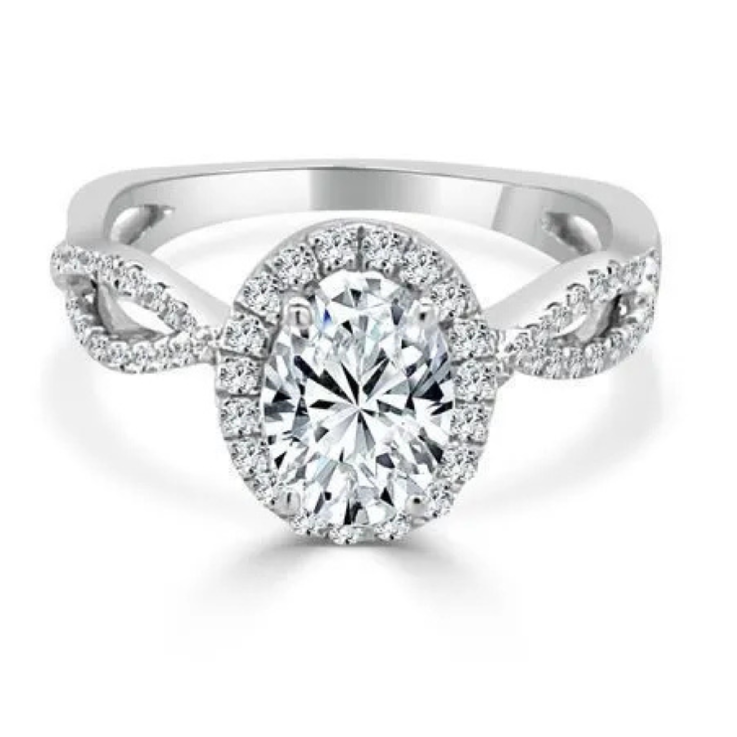 Imagine Bridal 14K Yellow Gold Oval Diamond Engagement Ring 0.33ct