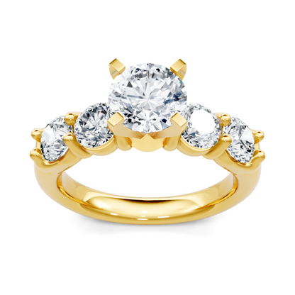 Imagine Bridal 14K Yellow Gold Round Diamond Engagement Ring 1.00ct