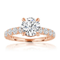 Imagine Bridal 14K Yellow Gold Round Diamond Engagement Ring 1.00ct