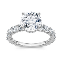 Imagine Bridal 14K White Gold Round Diamond Engagement Ring 1.00ct