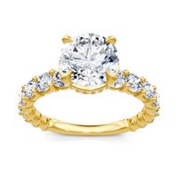 Imagine Bridal 14K Yellow Gold Round Diamond Engagement Ring 1.00ct