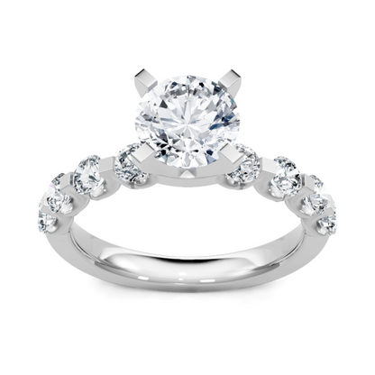 Imagine Bridal 14K White Gold Round Diamond Engagement Ring 1.00ct