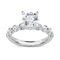 Imagine Bridal 14K White Gold Round Diamond Engagement Ring 1.00ct