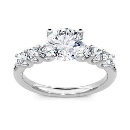 Imagine Bridal 14K White Gold Round Diamond Engagement Ring 0.40ct