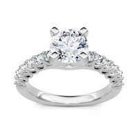 Imagine Bridal 14K White Gold Round Diamond Engagement Ring 0.50ct