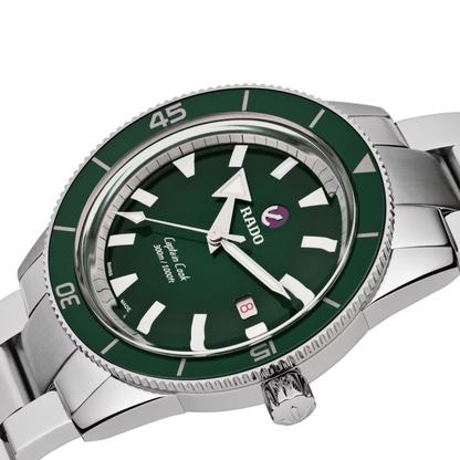Rado Captain Cook Stainless Steel Green Dial Automatic Watch 42 mm