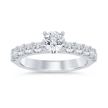 Imagine Bridal 14K White Gold Round Diamond Engagement Ring 0.40ct