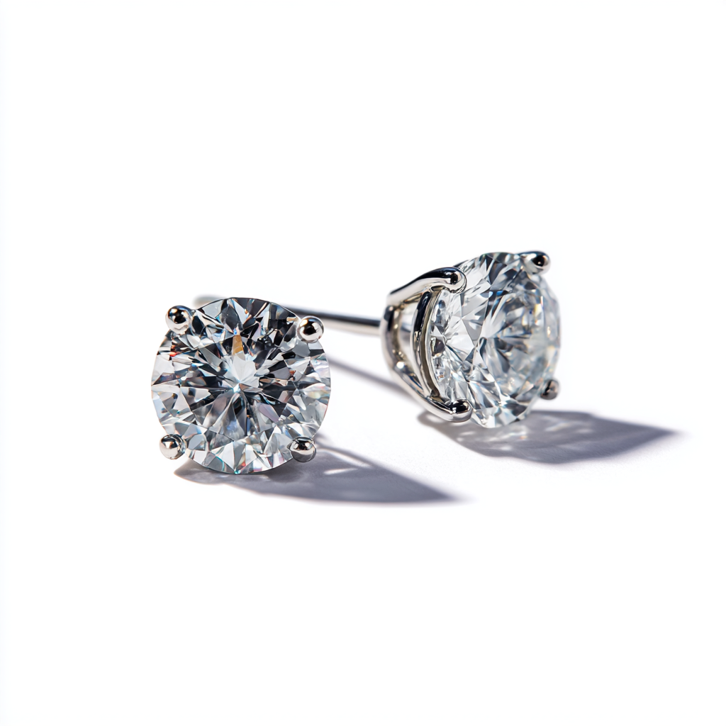 3/4 CTW Lab-Grown Diamond Stud Earrings