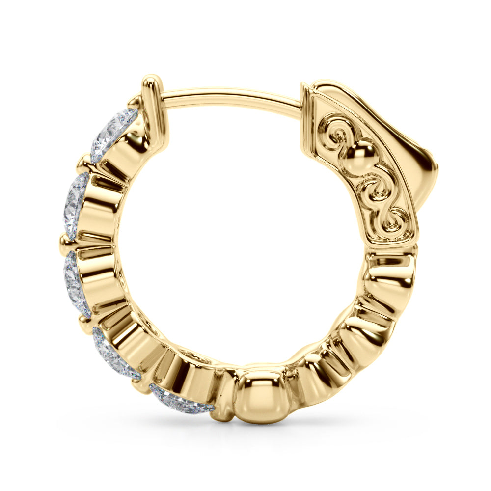Single Row Vault Lock Hoops - View 2
