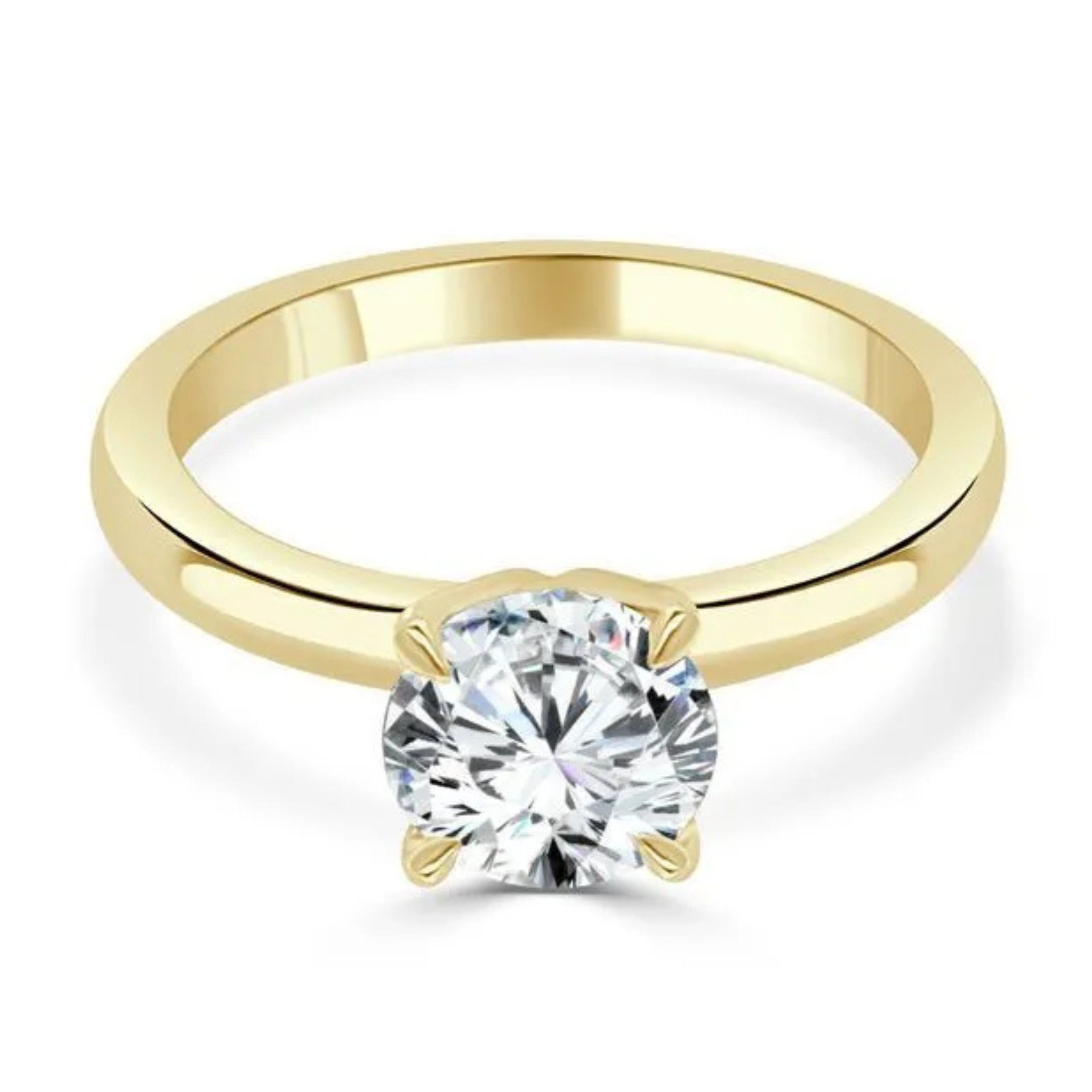 Imagine Bridal 14K White Gold Round Diamond Engagement Ring