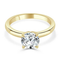 Imagine Bridal 14K White Gold Round Diamond Engagement Ring