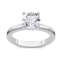 Imagine Bridal 14K White Gold Round Diamond Engagement Ring