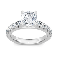 Imagine Bridal 14K White Gold Round Diamond Engagement Ring 0.62ct