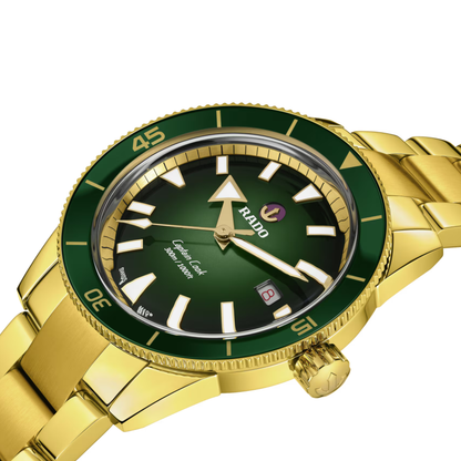 Rado Captain Cook Gold Stainless Steel Automatic Watch 42 mm