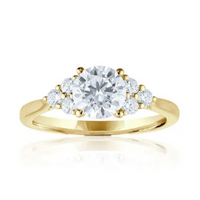 Imagine Bridal 14K White Gold Round Diamond Engagement Ring 0.25ct