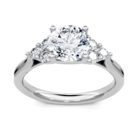 Imagine Bridal 14K White Gold Round Diamond Engagement Ring 0.25ct