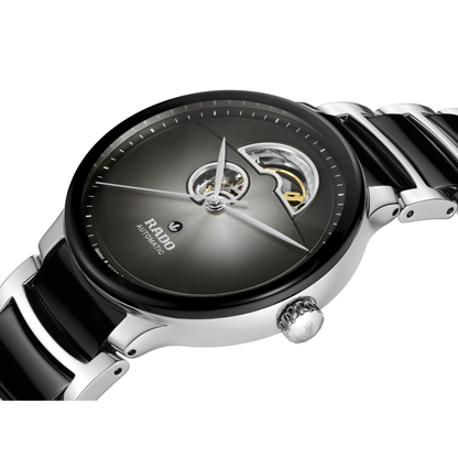 Rado Centrix Black Open Heart Automatic Watch 39.5 mm