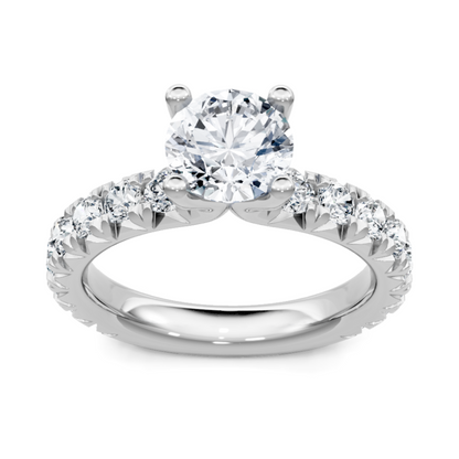 Imagine Bridal 14K White Gold Round Diamond Engagement Ring 0.20ct