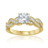 Imagine Bridal 14K White Gold Round Diamond Engagement Ring