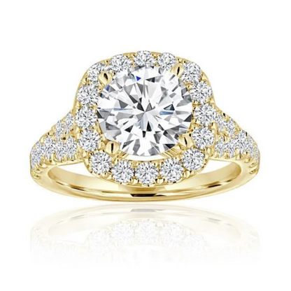 Imagine Bridal 14K White Gold Round Engagement Ring 1.00ct