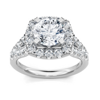 Imagine Bridal 14K White Gold Round Engagement Ring 1.00ct