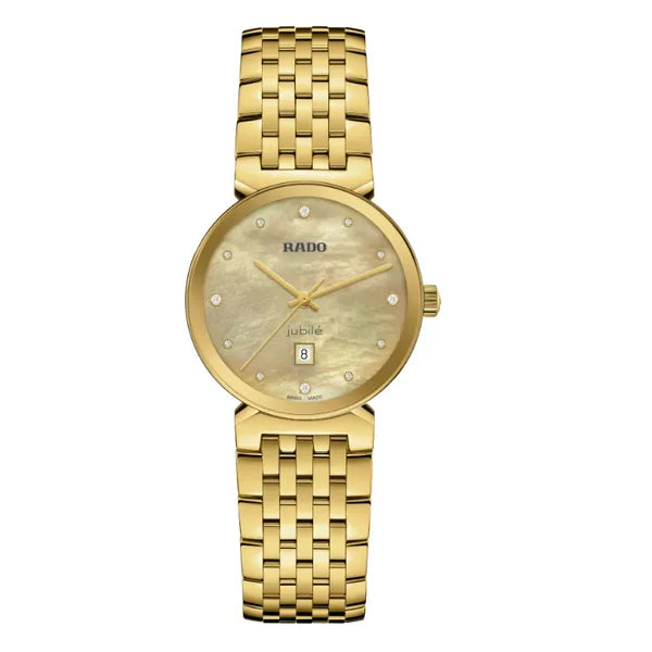 Rado Florence Classic 30mm Mother-of-Pearl Dial Two-Tone Stainless Steel Quartz Watch – Refined Feminine Elegance