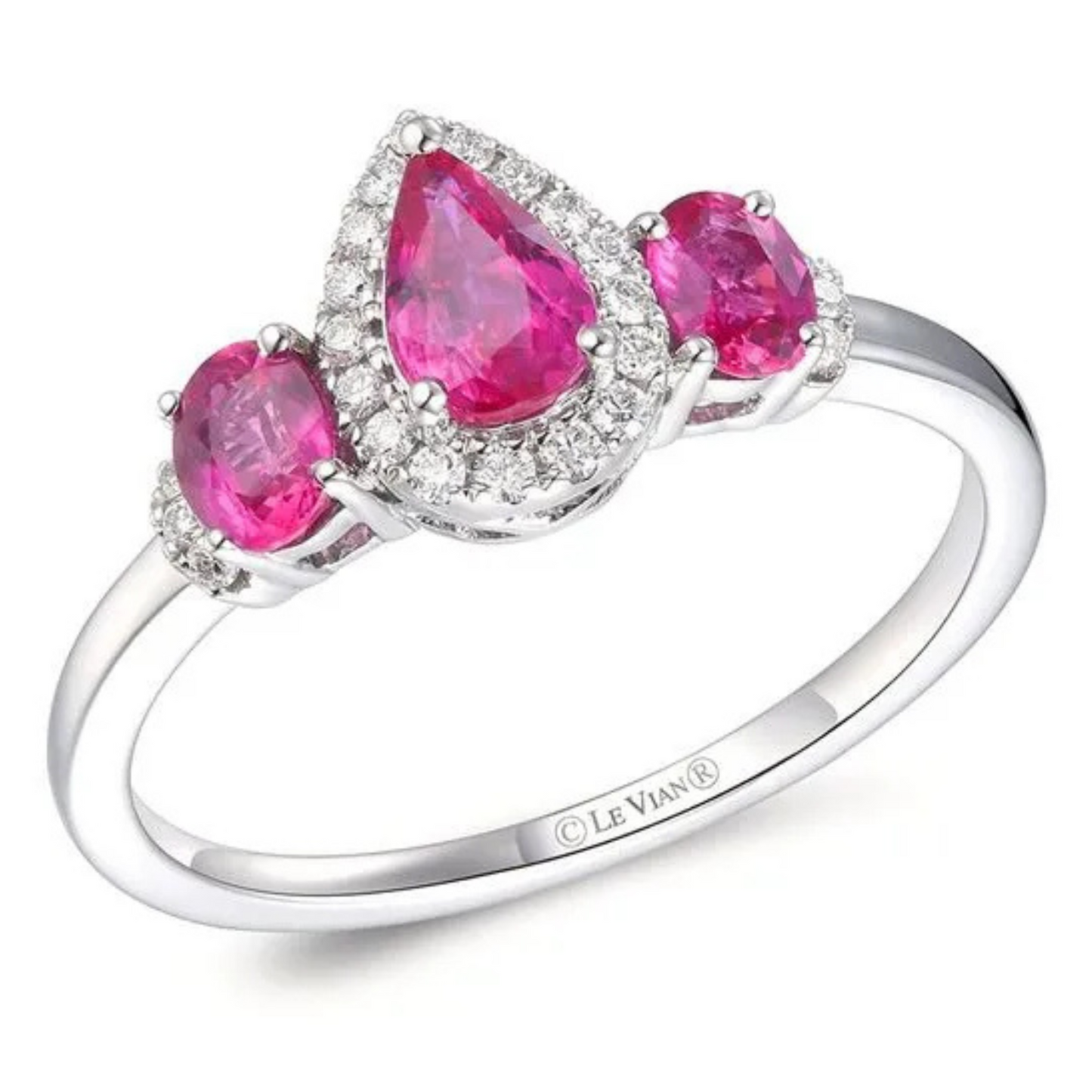 Le Vian 14K Vanilla Gold Passion Ruby & Vanilla Diamond Ring 0.875ct