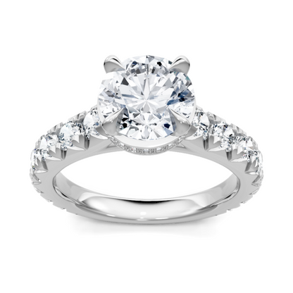 Imagine Bridal 14K White Gold Round Diamond Engagement Ring 1.00ct