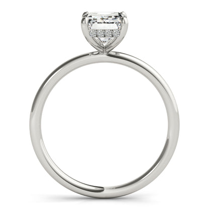 Engagement Ring Emerald Cut Center - View 4