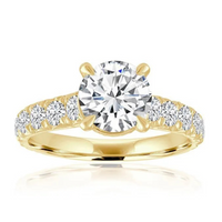 Imagine Bridal 14K White Gold Round Diamond Engagement Ring 1.00ct