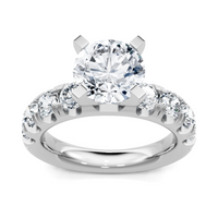 Imagine Bridal 14K White Gold Round Diamond Engagement Ring 1.25ct
